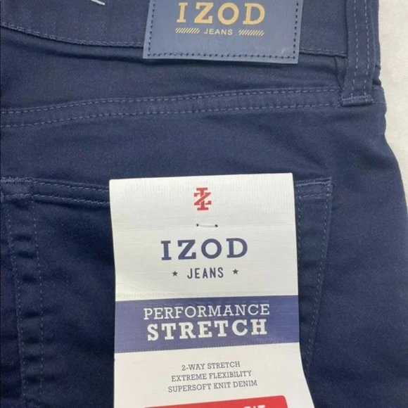 Pantalon IZOD Performance Stretch – Kaki – Taille 34x30 – Neuf Avec étiquettes